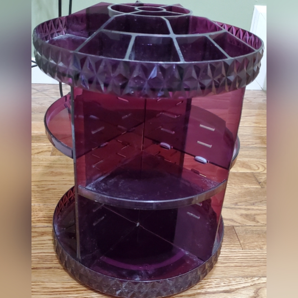 Acrylic 360 Makeup Carousel Organizer w/8 levels